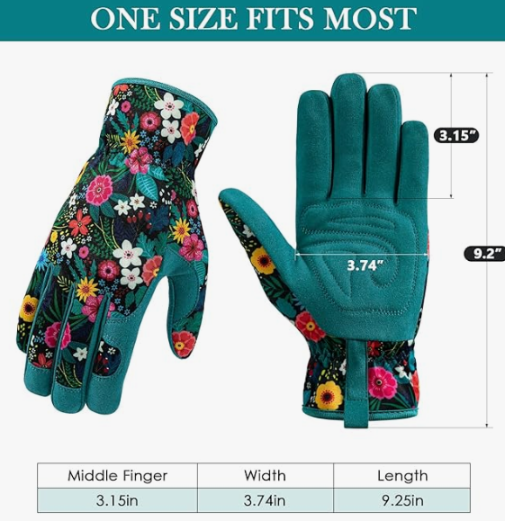 Ladies' gardening weeding work gloves, ladies' garden gloves, puncture-resistant and puncture-free, used for digging, planting and pruning - 图片 4