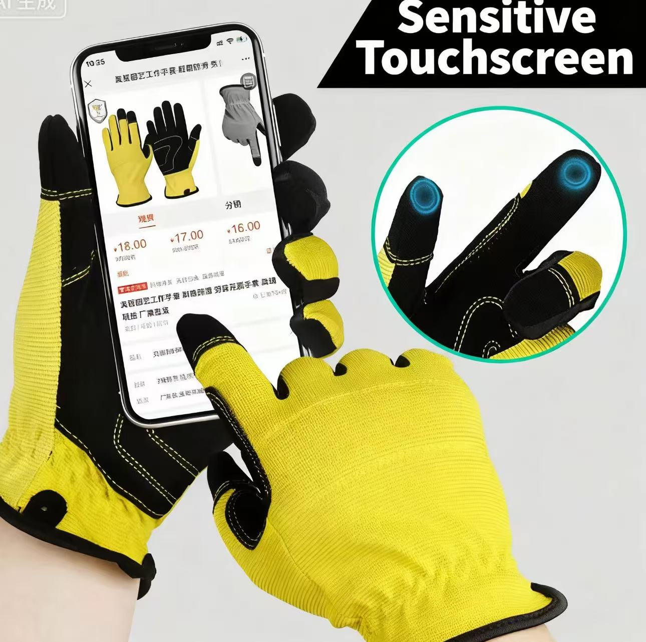 Protective labor gloves and gardening gloves, wear-resistant, breathable, comfortable, suitable for long-term use, and ideal for planting work and outdoor chores - 图片 3