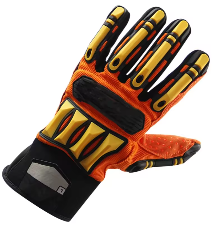Wholesale TPR mechanical shockproof gloves for construction sites, mining rescue, anti-cutting and anti-crushing operations, and labor protection gloves