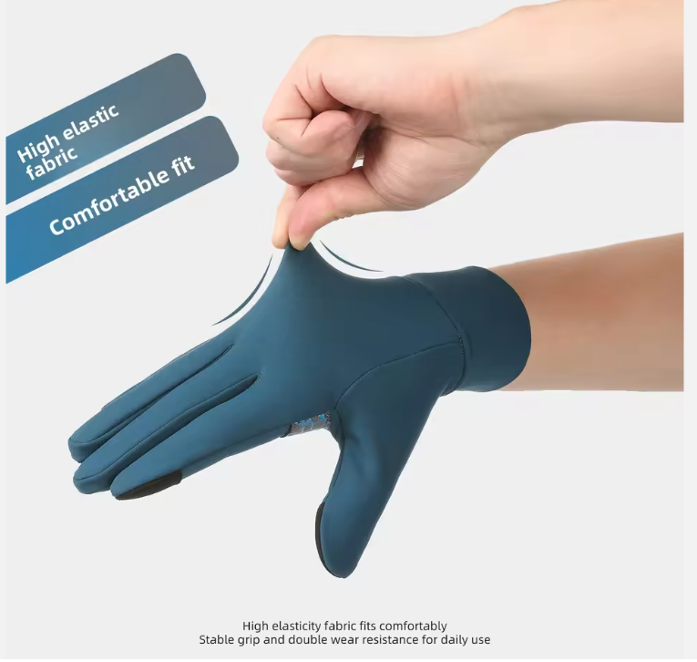 Sports gloves: Breathable wool lining, anti-slip touch screen, outdoor running and cycling - 图片 3