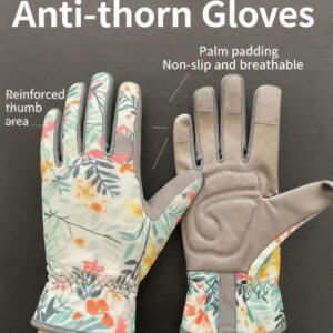 Ladies' gardening weeding work gloves, ladies' garden gloves, puncture-resistant and puncture-free, used for digging, planting and pruning