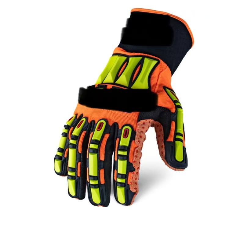 Wholesale TPR mechanical shockproof gloves for construction sites, mining rescue, anti-cutting and anti-crushing operations, and labor protection gloves - 图片 4