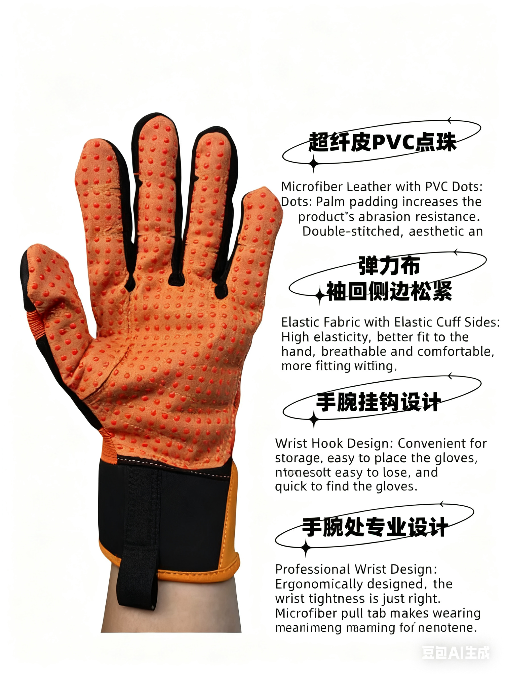 Wholesale TPR mechanical shockproof gloves for construction sites, mining rescue, anti-cutting and anti-crushing operations, and labor protection gloves - 图片 6