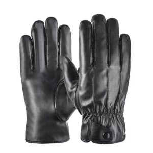 Long Keeper Winter Leather Gloves for Women Soft Warm Lined Touchscreen Texting Driving Gloves PU Leather Cold Weather Glove