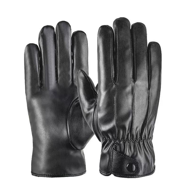 Long Keeper Winter Leather Gloves for Women Soft Warm Lined Touchscreen Texting Driving Gloves PU Leather Cold Weather Glove