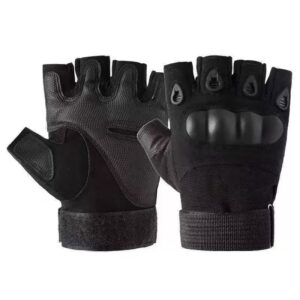 Tactical fingerless gloves are breathable, anti-slip and impact-resistant, making them suitable for outdoor cycling, motorcycle riding and rock climbing