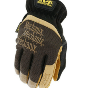 Mechanix Wear Material4x M-Pact Gloves - Abrasion-Resistant Gloves for Hand Safety - Machine Washable - Breathable - Secure Fit - Tear-Resistant - Durable - Brown/Black