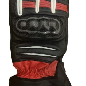 Leather Motorcycle Gloves for MenCarbon Fiber Knuckle Protection,Motorbike Powersports, Dirt Bike.Touchscreen Gloves for Men and Women,Guantes para Moto.